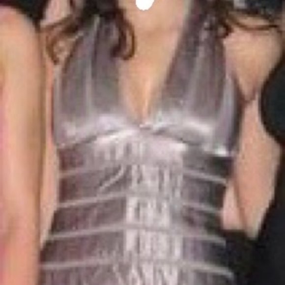 Formal silver/grey silk dress Small - Picture 1 of 1